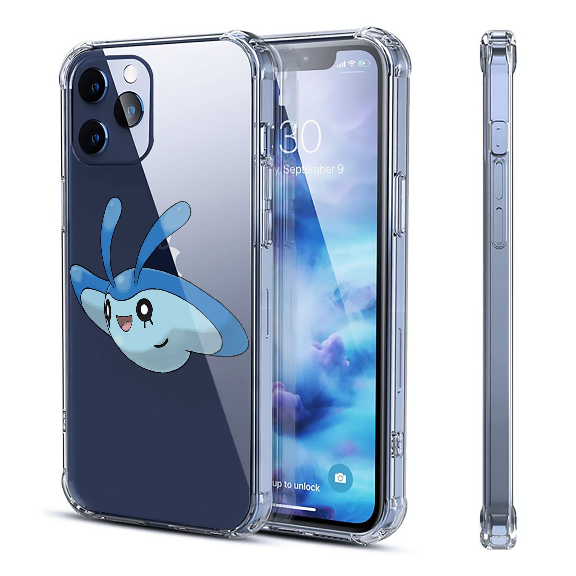 （画像用） ポケットモンスター Pokémon 【iPhone 12シリーズ対応】透明スマホケース（クリアソフトケース）
